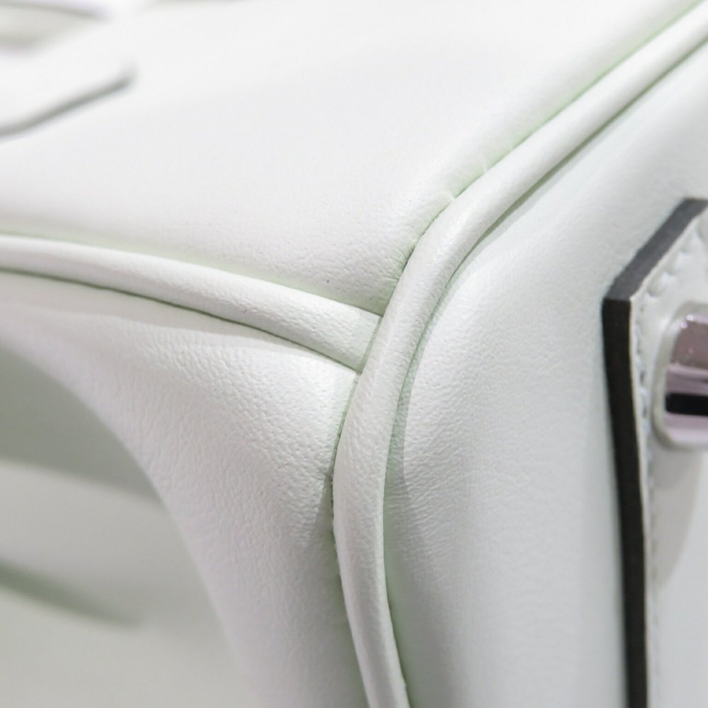 HERMES Hermes Birkin 25 Handbag Vert Fizz Silver Hardware Swift B Stamp C71 W... - Picture 8 of 16